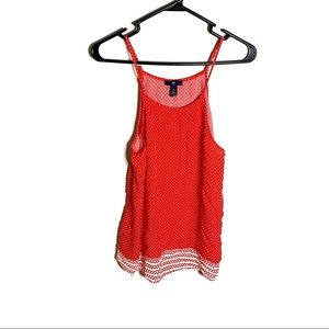GAP Red Polka Dot Halter Top